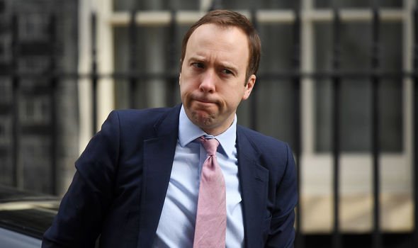 Health Secretary Matt Hancock