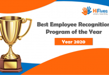 HiFives Announces the Winner of the 2020 Best Employee Recognition Program Award