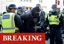 London lockdown protest: Clashes ERUPT in capital | UK | News (Reports)