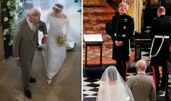 Prince Charles walked Meghan Markle down the aisle
