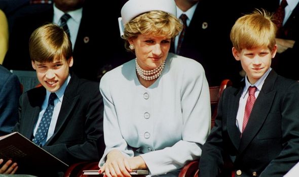 Prince Harry and Prince William with mother Diana Prince Harry and Prince William with mother Diana