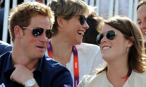 Princess Eugenie enjoying the 2012 Olympics with Prince Harry Princess Eugenie enjoying the 2012 Olympics with Prince Harry