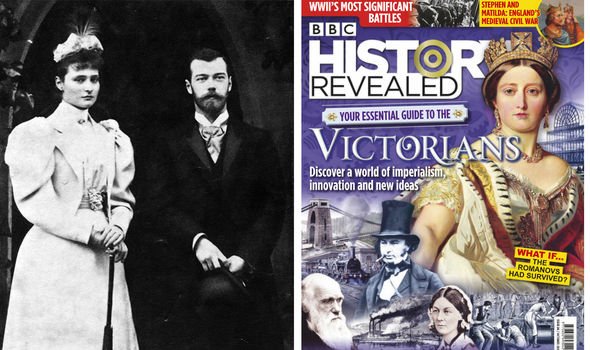 Tsar and Tsarina of Russia (L) and the front cover of the October issue of BBC History Revealed Tsar and Tsarina of Russia (L) and the front cover of the October issue of BBC History Revealed