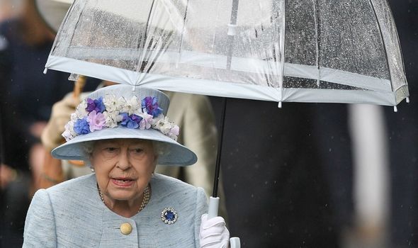 The Queen uses see-through umbrellas so the public can still spot her The Queen uses see-through umbrellas so the public can still spot her