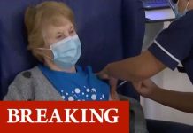 UK Covid vaccine rollout BEGINS: Watch as grandmother, 90, becomes first Briton to get jab | UK | News (Reports)