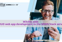 W3villa adds new CRUD web app development to the MEAN stack service list