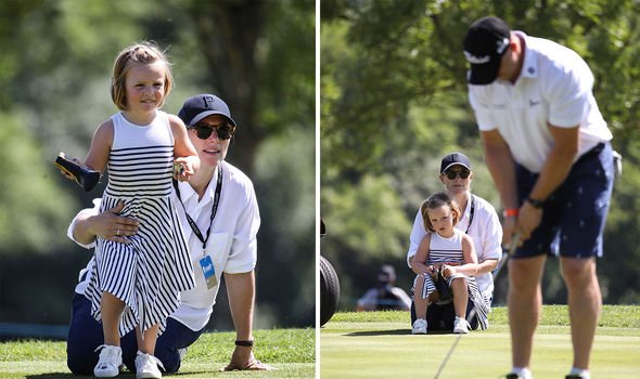 Zara showed her support for her husband just 12 days after giving birth in 2018 Zara showed her support for her husband just 12 days after giving birth in 2018