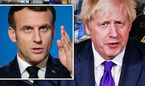 boris johnson emmanuel macron