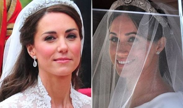 kate middleton meghan markle wedding dress