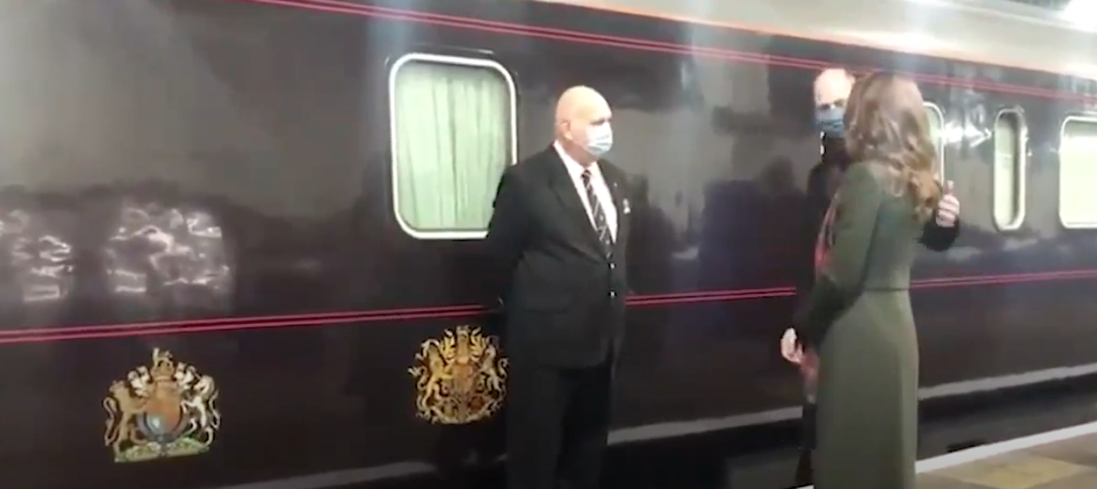 kate middleton prince william video pictures royal train tour duke duchess cambridge