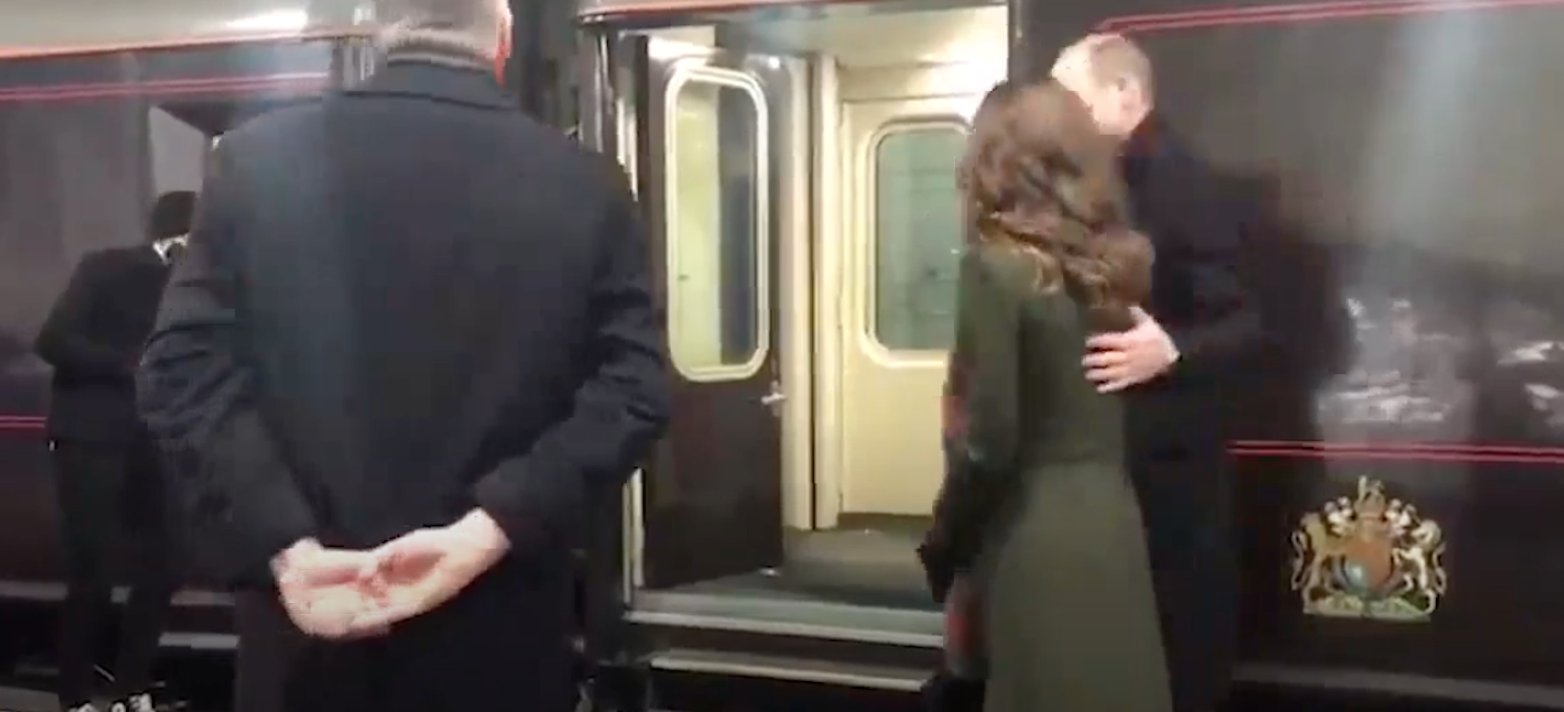kate middleton prince william video pictures royal train tour duke duchess cambridge
