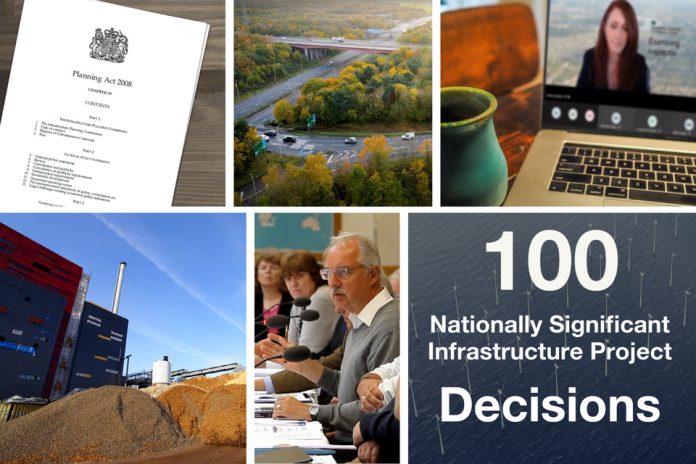 100th Nationally Significant Infrastructure Project decision reached