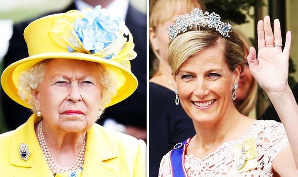 Queen Elizabeth II and Sophie, Countess of Wessex