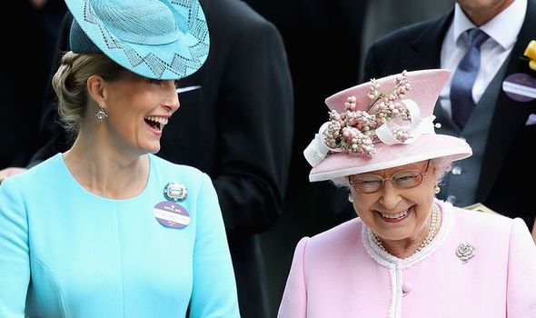 Sophie, Countess of Wessex, and her mother-in-law Queen Elizabeth II