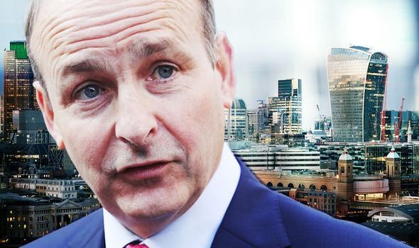 Taoiseach MIchael Martin and the City of London