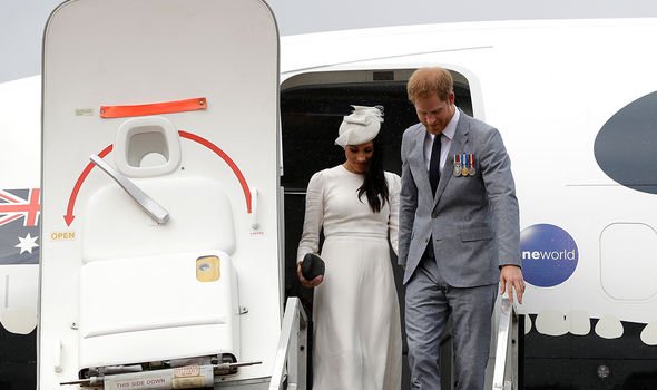 The Duke and Duchess of Sussex were criticised for taking many private jets The Duke and Duchess of Sussex were criticised for taking many private jets
