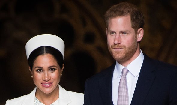 Meghan and Harry attending the Commonwealth Day service in 2019 Meghan and Harry attending the Commonwealth Day service in 2019