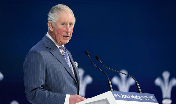 Charles speaking at Davos last year about the environment after using a private jet to arrive at the conference Charles speaking at Davos last year about the environment after using a private jet to arrive at the conference