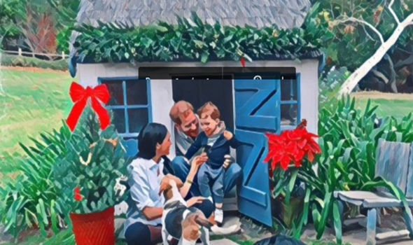 The Duke and Duchess of Sussex's 2020 Christmas card with Archie The Duke and Duchess of Sussex's 2020 Christmas card with Archie