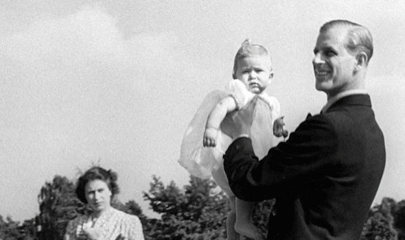 Philip and the Queen, then Princess Elizabeth, with Charles in 1949 Philip and the Queen, then Princess Elizabeth, with Charles in 1949