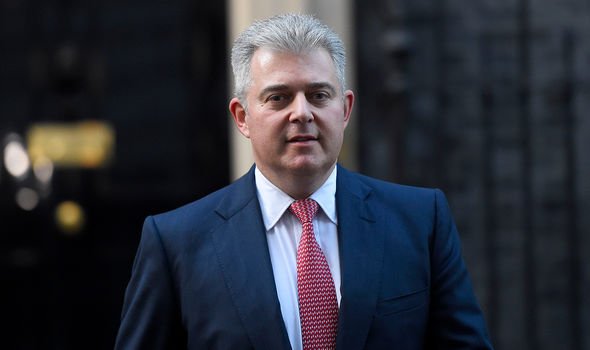 Brandon Lewis, NI Secretary, is resisting calls to invoke Article 16