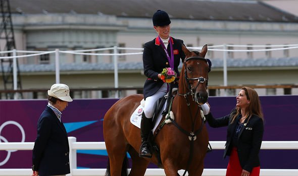 Anne's daughter Zara with her mother at the 2012 Olympics Anne's daughter Zara with her mother at the 2012 Olympics