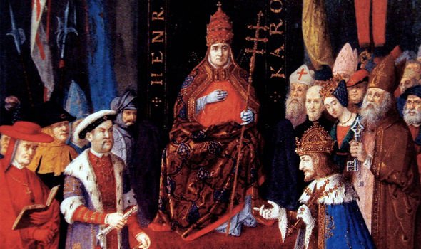 King Henry VIII split from the Pope primarily so he could obtain a divorce