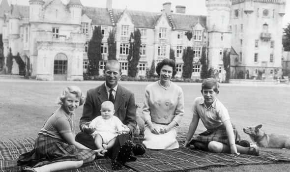 The Queen's property in Scotland, Balmoral, with her family The Queen's property in Scotland, Balmoral, with her family