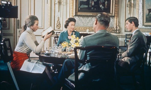 A still from the Royal Family documentary A still from the Royal Family documentary