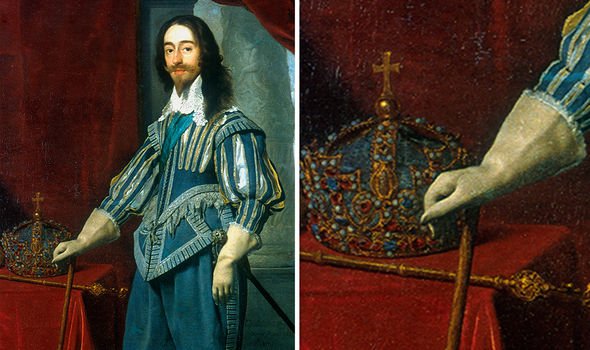 Daniel Myten's painting of Charles I with the crown in 1631 Daniel Myten's painting of Charles I with the crown in 1631