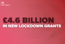 £4.6 billion in new lockdown grants to support businesses and protect jobs