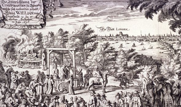 A 17th century depiction of Tyburn A 17th century depiction of Tyburn