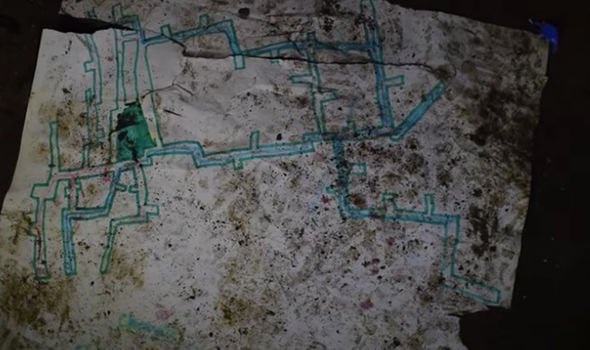 A map of the tunnels