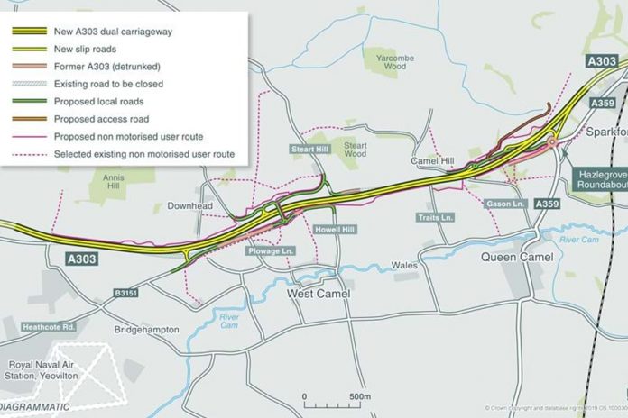 A303 Sparkford to Ilchester Dualling granted development consent