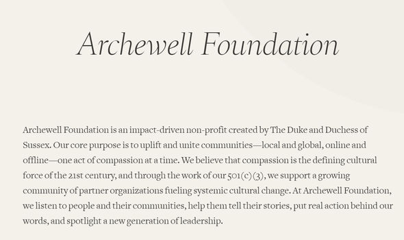 Archewell Foundation Archewell Foundation