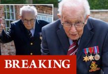 Captain Tom Moore health update: Fundraising war veteran admitted to hospital with Covid | UK | News (Reports)