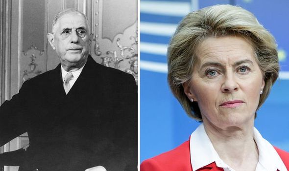 Charles de Gaulle and Ursula von der Leyen