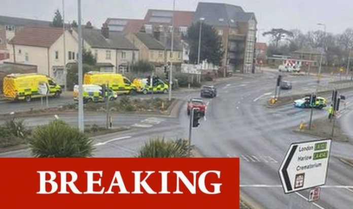 Chelmsford serious incident: Police lockdown Essex road – all emergency services at scene | UK | News
