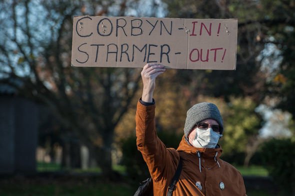 Corbyn: Starmer is also facing a decline in his popularity among members over the Corbyn debacle Corbyn: Starmer is also facing a decline in his popularity among members over the Corbyn debacle
