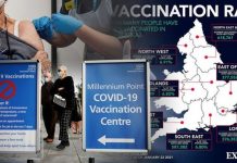 Covid vaccine rollout: Areas with lowest vaccination rates MAPPED as cases soar | UK | News (Reports)
