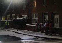 Giant sinkhole swallows up car as heavy snow falls in Manchester | UK | News (Reports)
