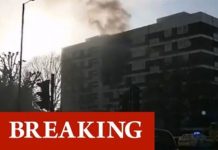 London fire: Black smoke fills sky in Hammersmith as tower block hit by blaze | UK | News (Reports)