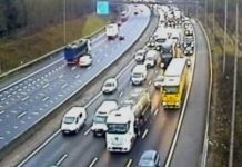 M25 traffic NOT MOVING after accident near Watford Junction 19 – cars at a standstill | UK | News (Reports)