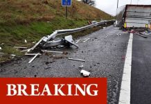 M62 traffic latest: M62 SHUT as huge delays triggered after incident involving lorry | UK | News (Reports)