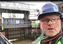 Massive new flood gate fitted in York