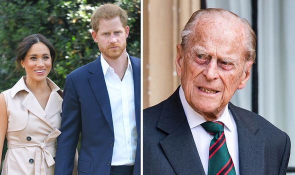 Meghan Markle, Prince Harry and Prince Philip