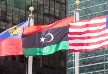 National elections as the path to a stable Libya Libyan flag outside UN Headquarters (UN Photo)
