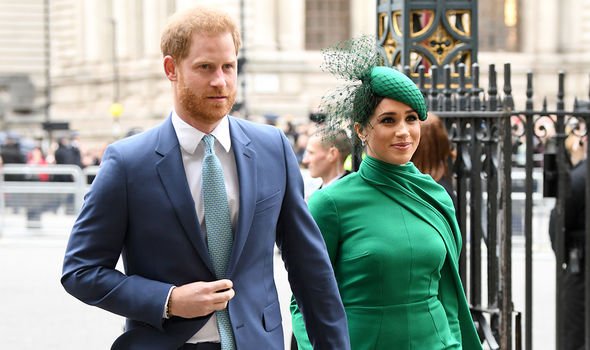 Prince Harry and Meghan Markle on their final royal engagement Prince Harry and Meghan Markle on their final royal engagement