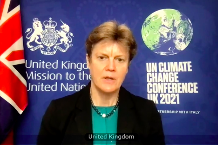 Ambassador Barbara Woodward at the UN Security Council briefing on Yemen