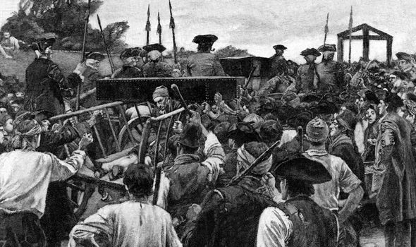 The gallows of Tyburn in the 18th century The gallows of Tyburn in the 18th century